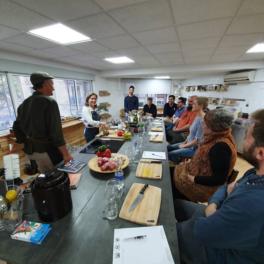 Degustación de fermentados elaborados en el taller