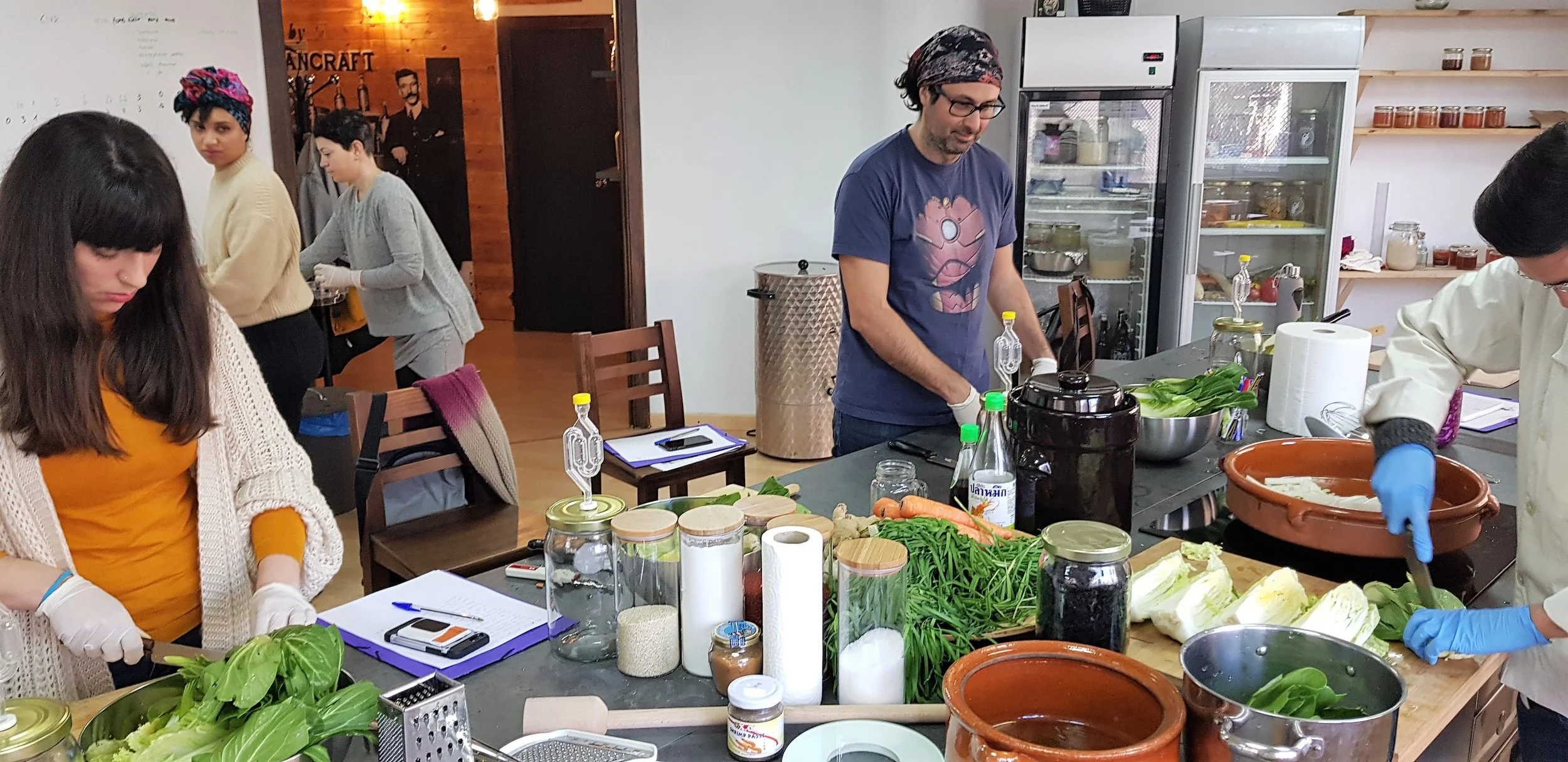 Curso integral de fermentados sólidos en el aula del Instituto